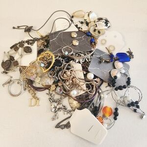 Mixed Womens Jewelry Assortment - Blue, Black, Gold, White Accents